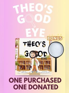 Theo’s Good Eye: Children’s Book on Sun Safety w/ BONUS (1 book Donated 📚)